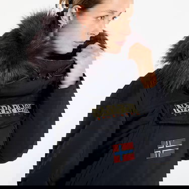 Parka Napapijri Faux Fur Hooded Winter Anorak Skidoo 2.0 XS Musta | NP0A4I5F0411, 2