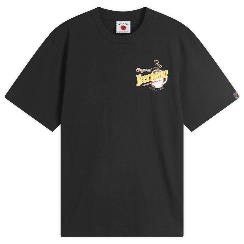 T-paita BBC IceCream ICECREAM Diner Coffee Graphic Tee, Size Large Musta | IC25251-BLK