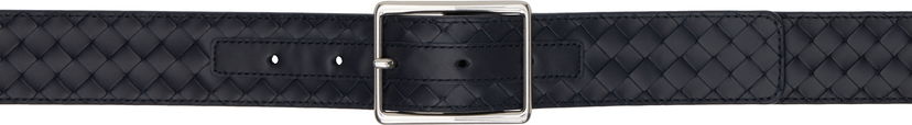 Vyöt Bottega Veneta Bottega Veneta Intrecciato Piccolo Leather Belt Tummansininen | 796783V4LQ14028