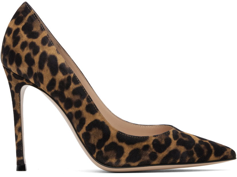 Tennarit ja kengät Gianvito Rossi Suede Leopard Print Pumps Ruskea | G28470-15RIC-CMD