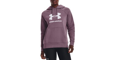 Huppari Under Armour Rival Fleece Big Logo Hoodie Violetti | 1379501-500, 1