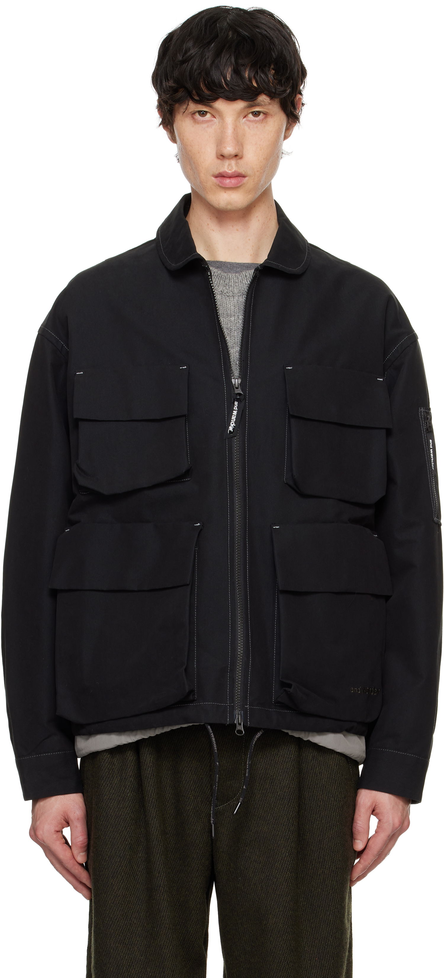 Takki and wander Twill Field Jacket Musta | 5744281138, 0