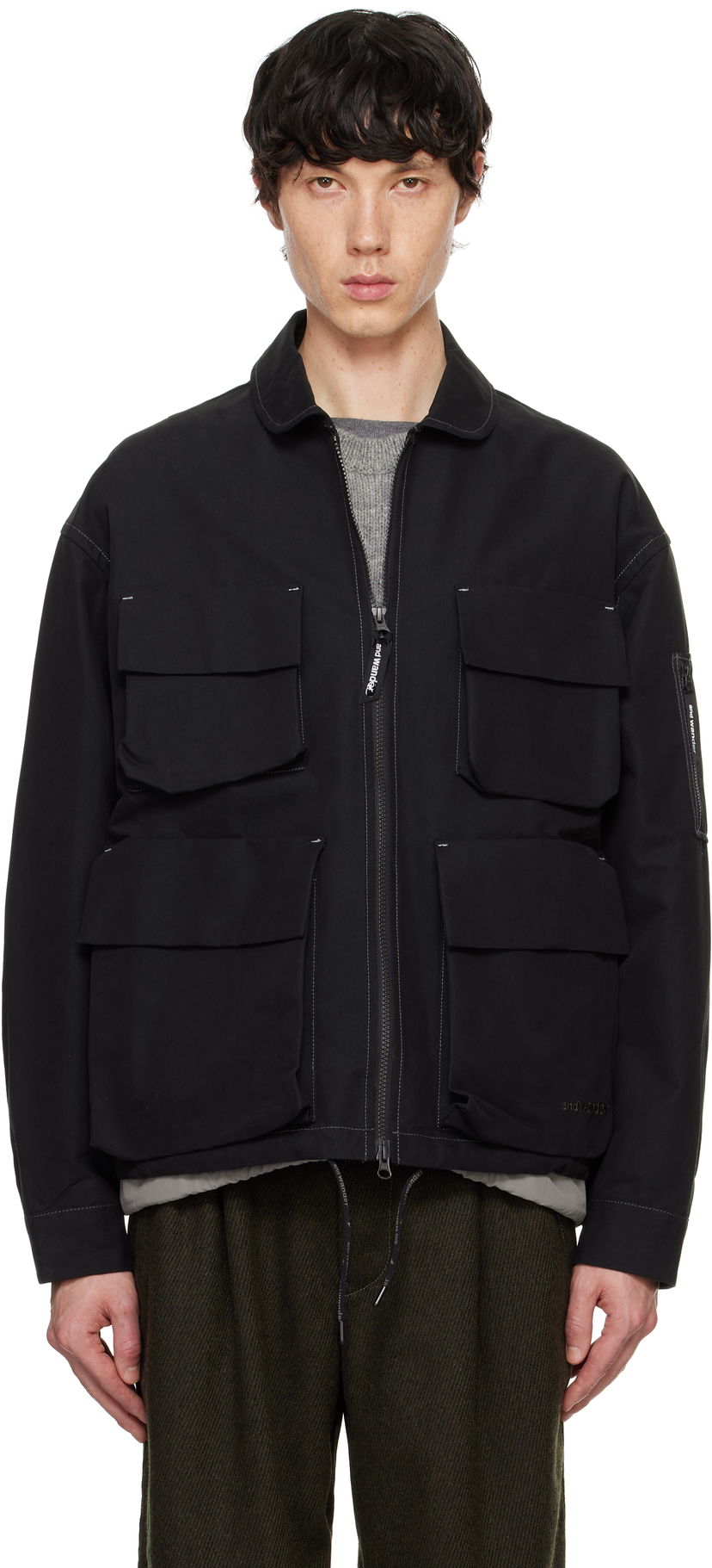 Takki and wander Twill Field Jacket Musta | 5744281138