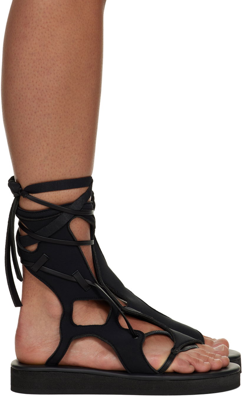 Asusteet Ottolinger Ottolinger Strappy Flat Sandals Musta | 3100403