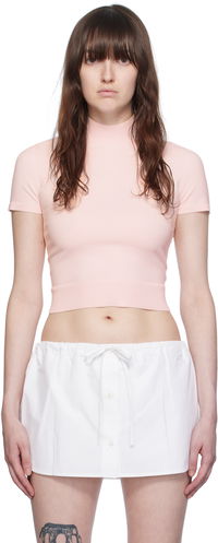 Alexanderwang.t Mock Neck Cropped T-Shirt