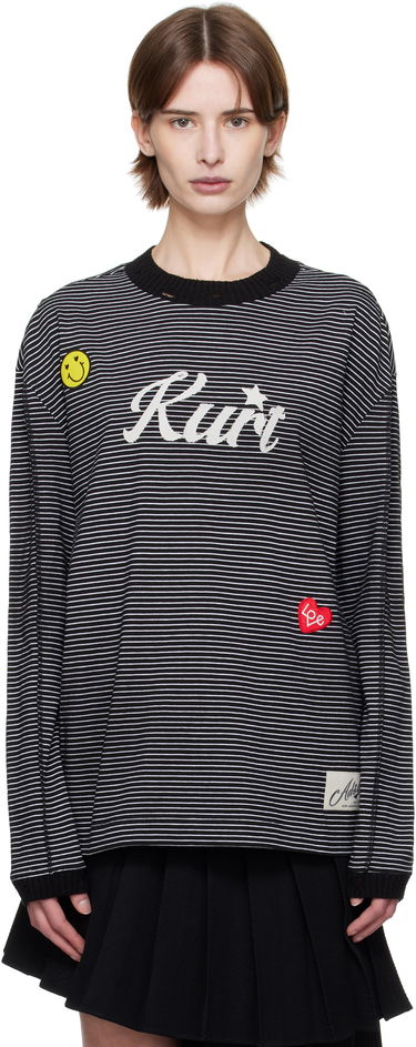Villapaita Andersson Bell Andersson Bell Kurt Striped Long Sleeve T-Shirt Musta | atb1247m, 0