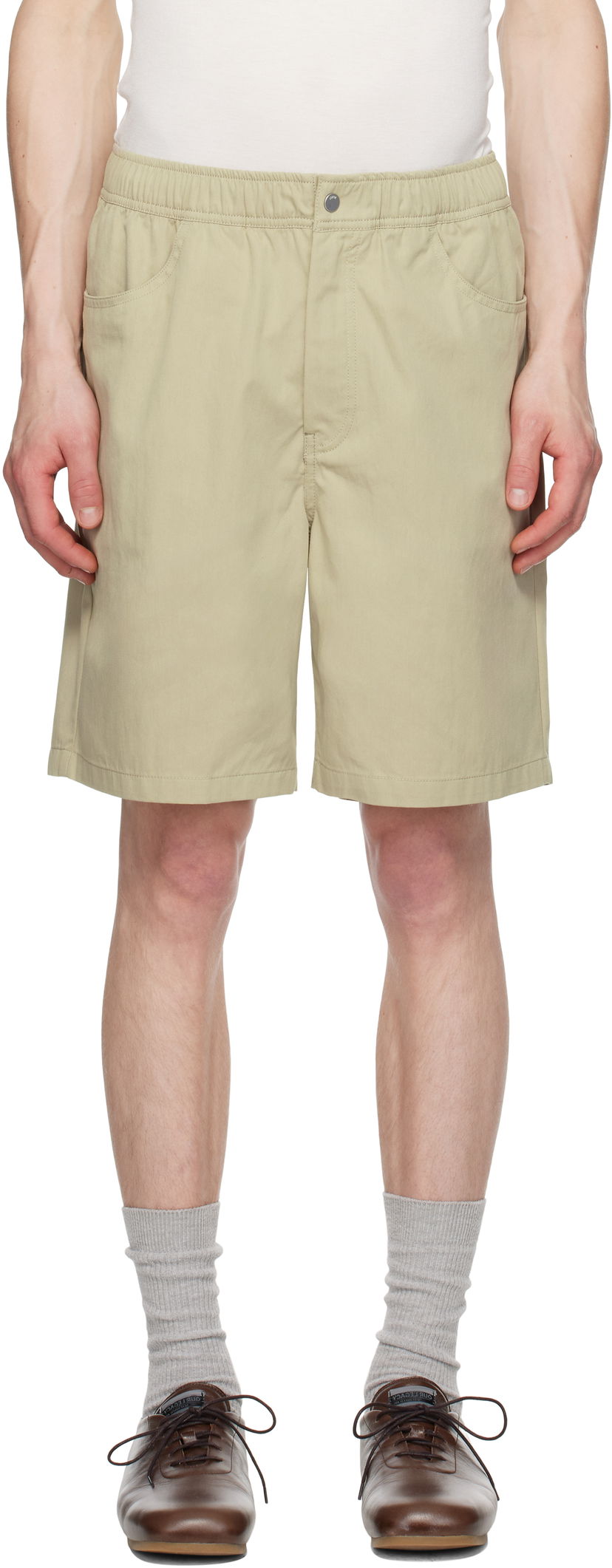 Shortsit NORSE PROJECTS Norse Projects Ragnar Fine Broken Twill Shorts Beige | N35-0620