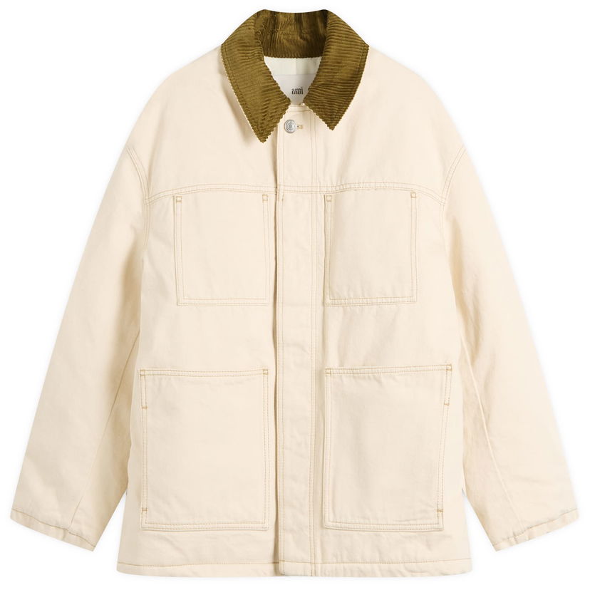 Takki AMI Cotton Twill Worker Jacket Beige | H25UJK834-DE0106-150H25