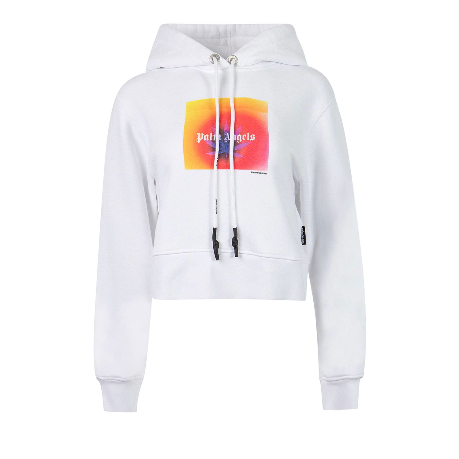 Huppari Palm Angels x The Webster Square Leaf Hoodie Valkoinen | PWBB022G21FLE0070120, 1