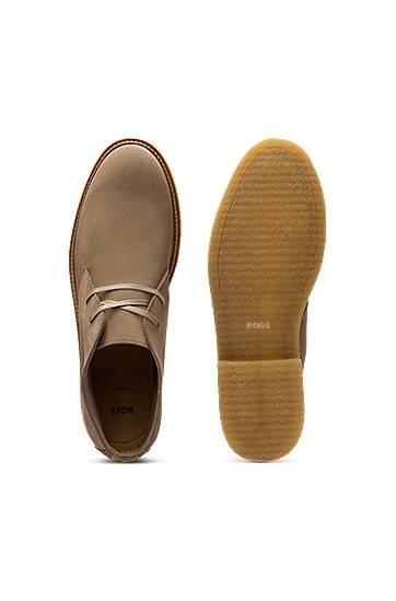 Vaatteet BOSS Suede Desert Boots Beige | 50548077, 1