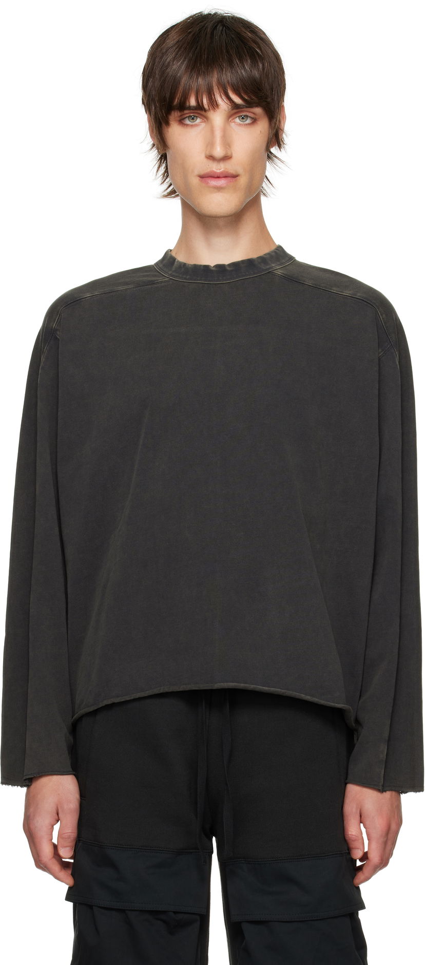 T-paita Entire Studios Heavy Long Sleeve T-shirt Musta | ES2486WB