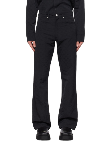 Housut MISBHV Embossed Trousers Musta | 231M333