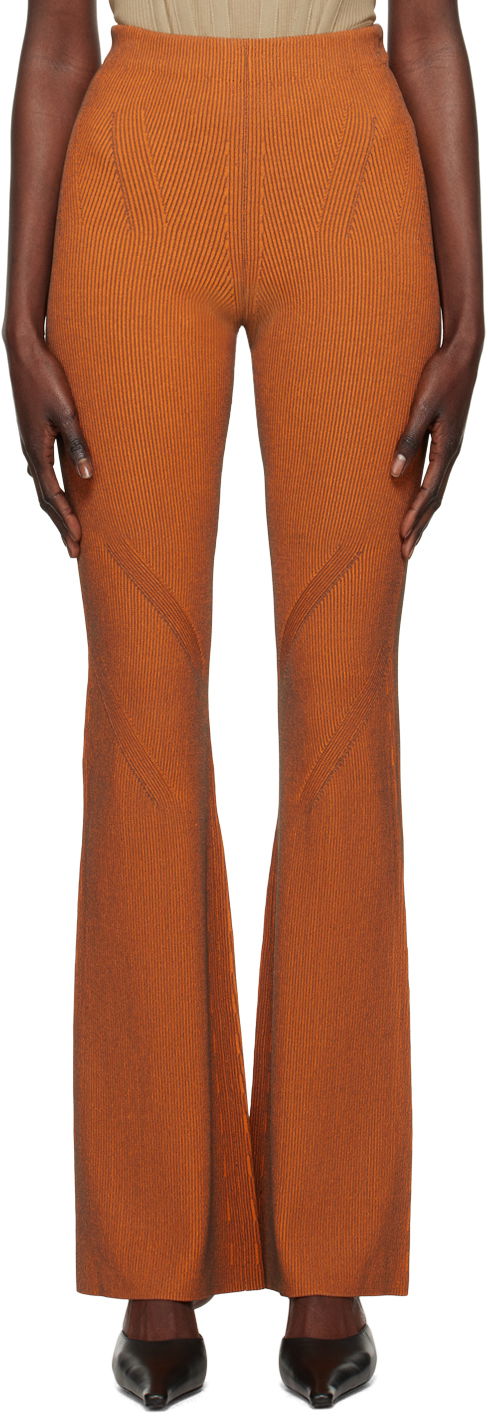 Leggingsit Dion Lee Angled Knit Trousers Oranssi | C7154R23