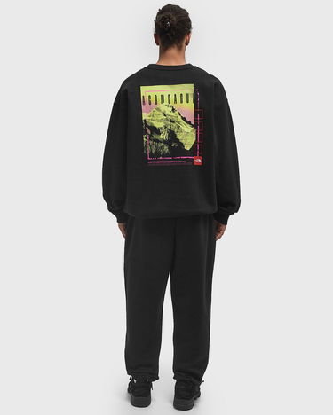 Huppari The North Face Axys Oversized Crew Sweatshirt Musta | NF0A8C1SJK31, 2