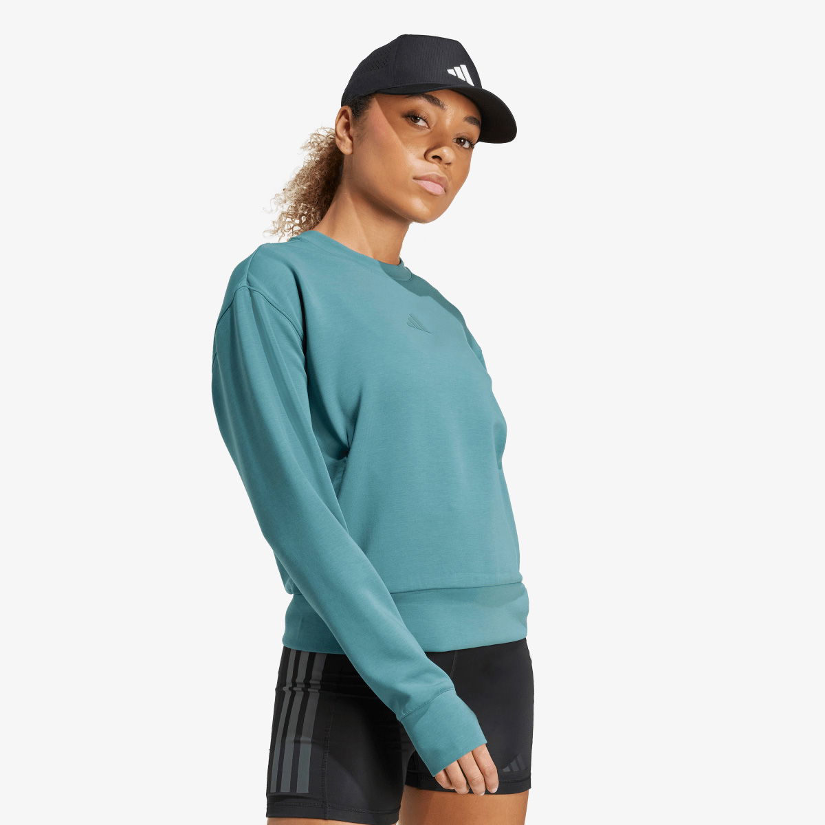 Huppari adidas Performance Designed-for-Training Warm-Up Crewneck Sweatshirt Vihreä | JW3395, 1