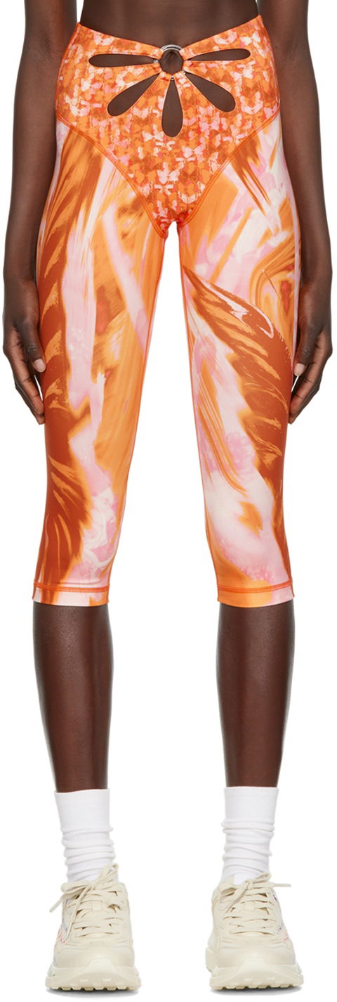 Leggingsit Collina Strada Collina Strada Sport Cutout Leggings Oranssi | XX6404