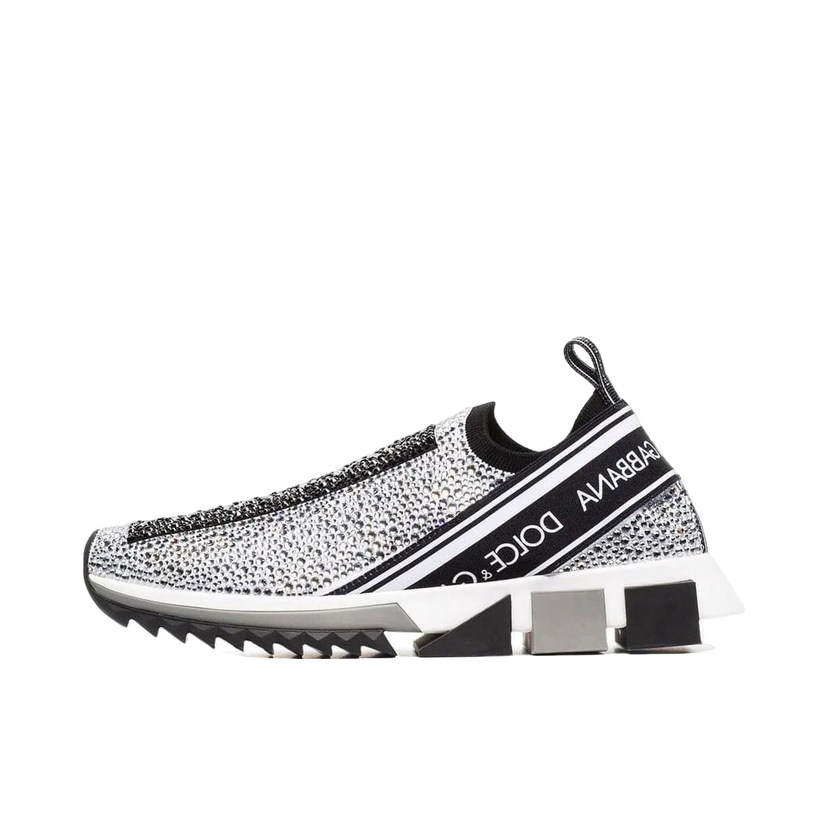 Tennarit ja kengät Dolce & Gabbana Sorrento Slip On Silver Crystal W Harmaa | CK1644AZ1448V135