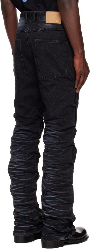 Jeans We11done We11done Textured Fold Jeans Musta | WD-DP2-25-356-M-BK, 2