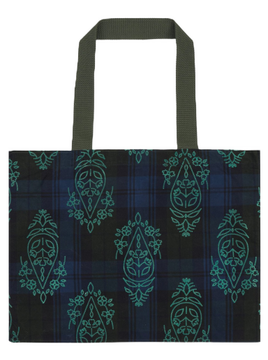 Kangaskassi Paria Farzaneh Halley Check Tote Bag Tummansininen | PFA0029 001