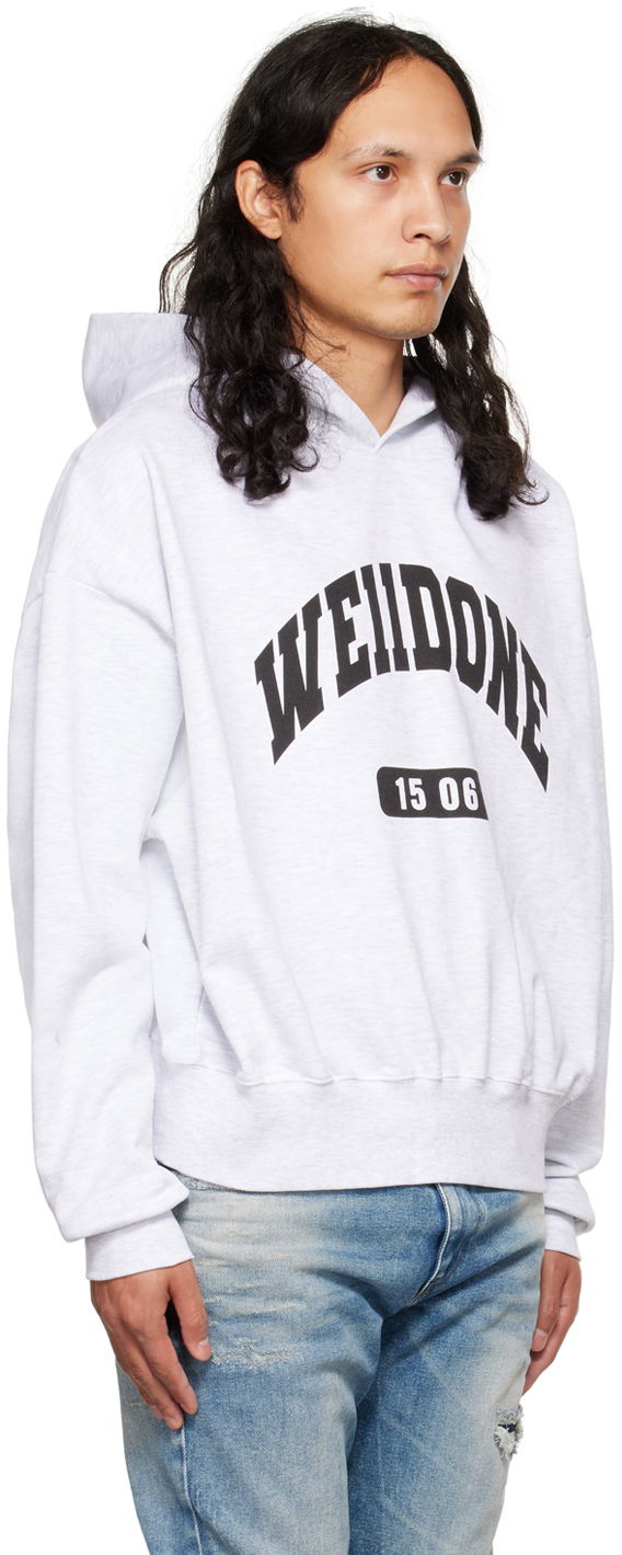 Huppari We11done We11done Print Hoodie Harmaa | WD-TH3-22-807-U-GY, 1