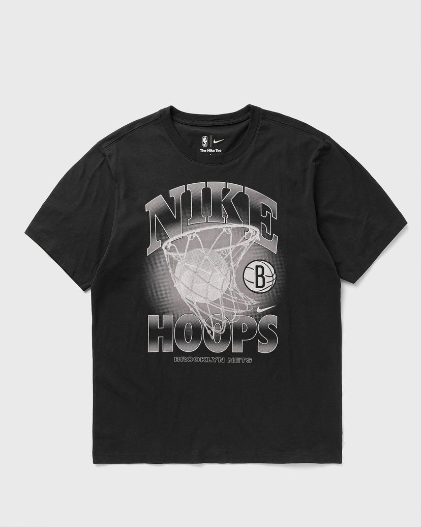 T-paita Nike NBA Max90 Brooklyn Nets Courtside Short Sleeve T-Shirt Musta | HQ1264-010