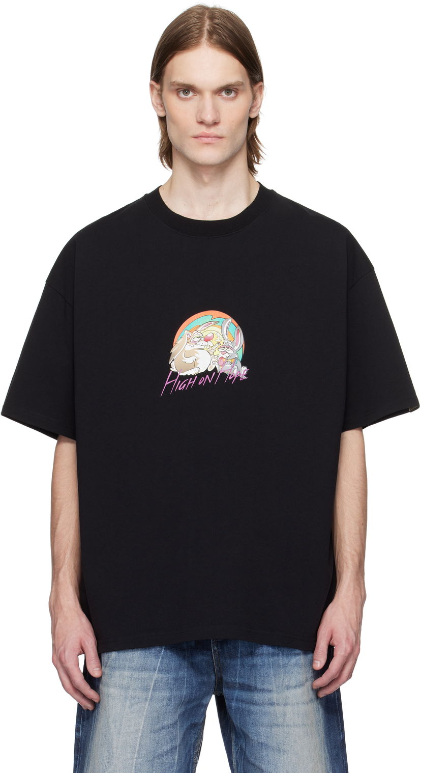 T-paita Martine Rose Martine Rose Oversized Graphic T-Shirt Musta | 621JE03001H