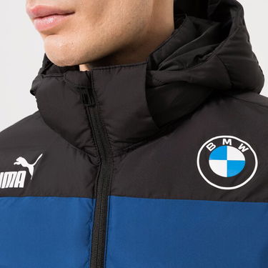 Puffer takki Puma BMW MMS Ecolite Down Sds Padded Hooded Jacket Musta | 535100-01, 3