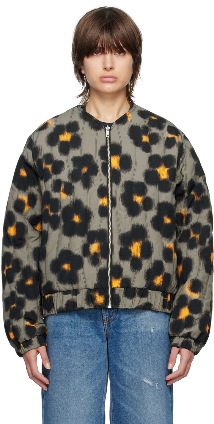 Bomber-takki KENZO Paris Hana Leopard Reversible Bomber Musta | FD55BL1329ND, 0