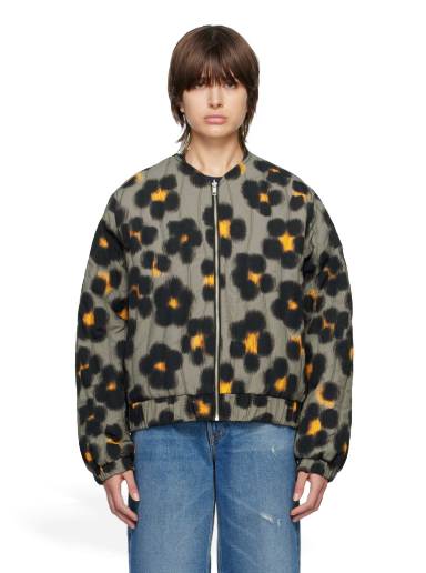Bomber-takki KENZO Paris Hana Leopard Reversible Bomber Musta | FD55BL1329ND