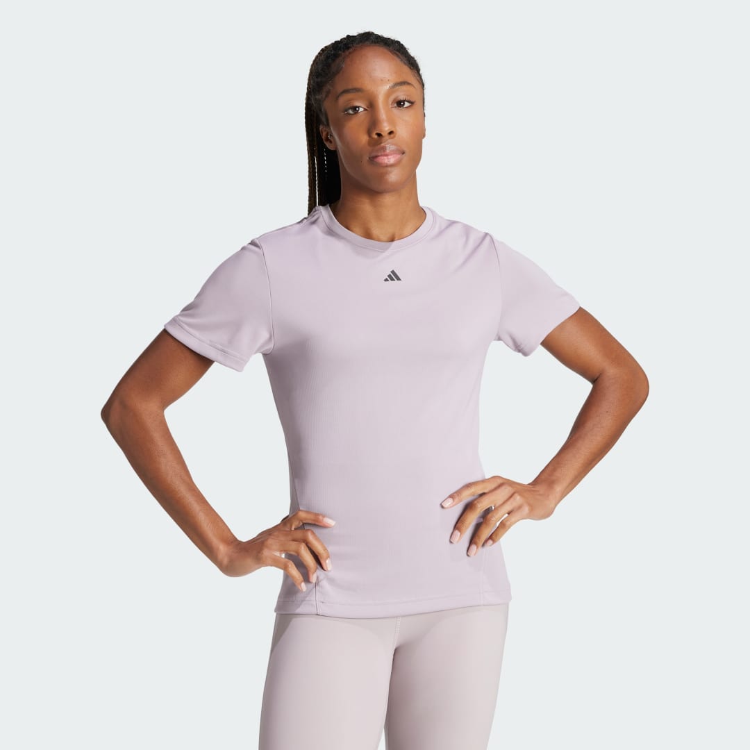 T-paita adidas Performance Designed for Training HEAT.RDY HIIT Tee Violetti | IU1122, 1