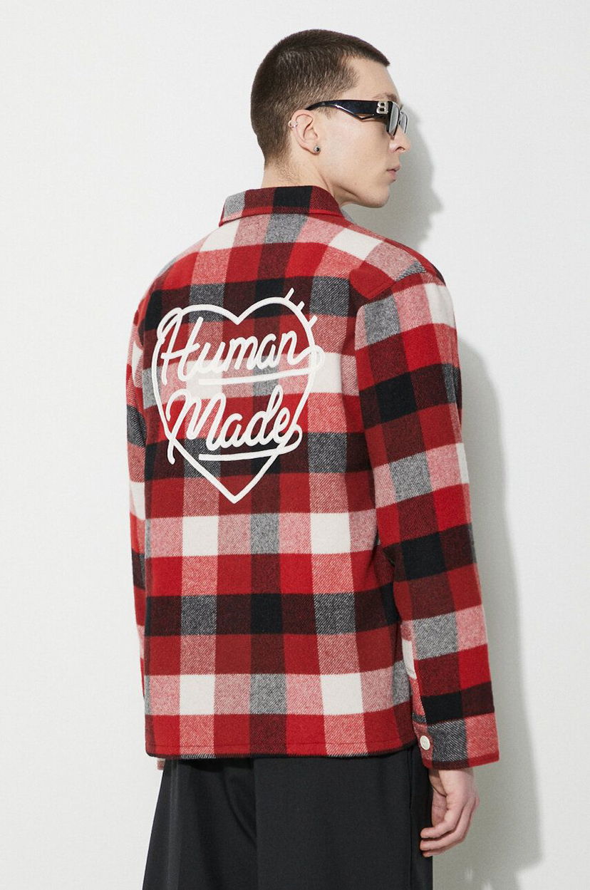Paita Human Made Wool Check Relaxed Shirt Punainen | HM26SH011