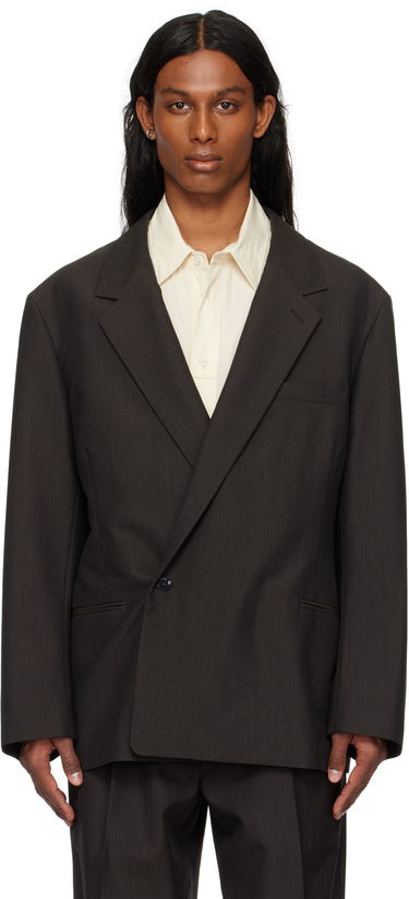 Takki LEMAIRE Lemaire Soft Double Breasted Blazer Musta | JA1063 LF414, 0