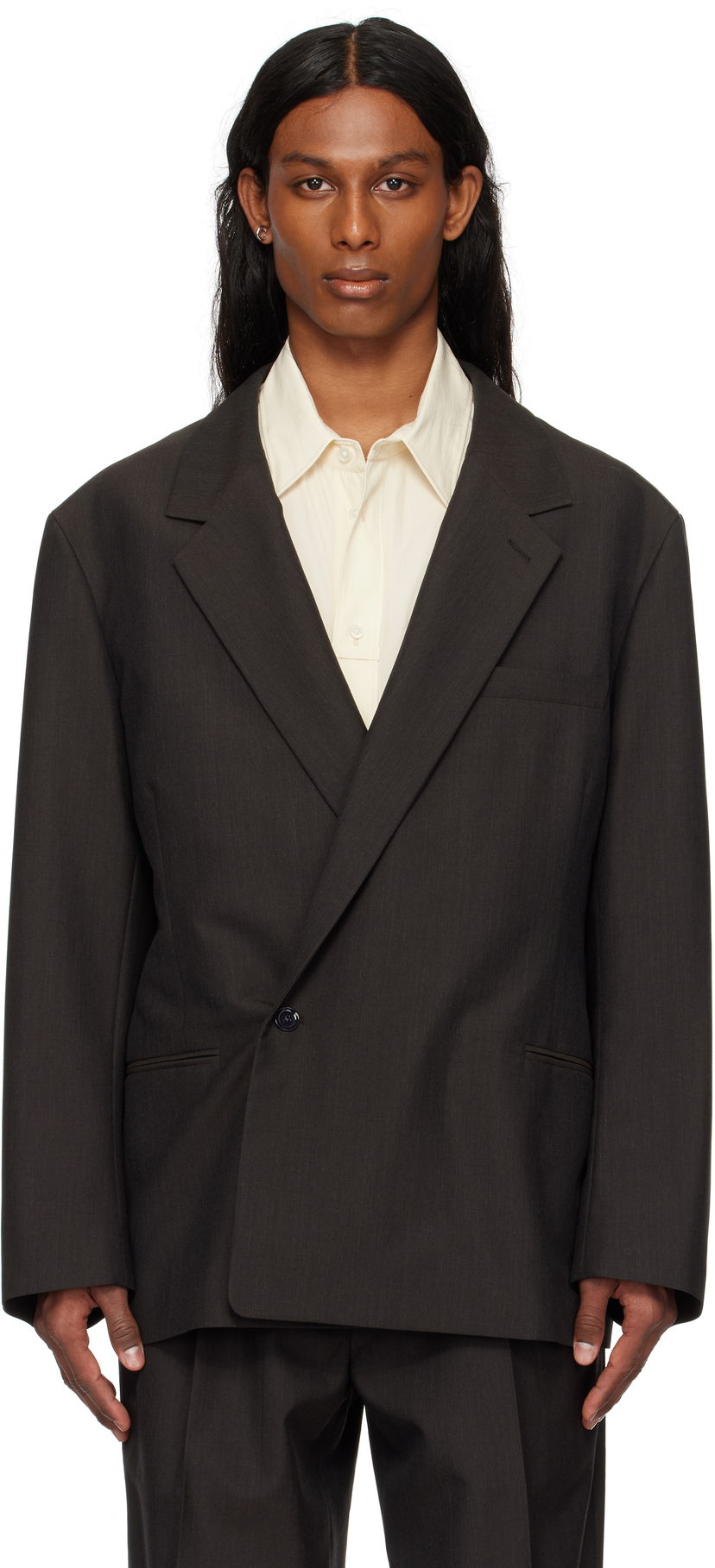 Takki LEMAIRE Lemaire Soft Double Breasted Blazer Musta | JA1063 LF414