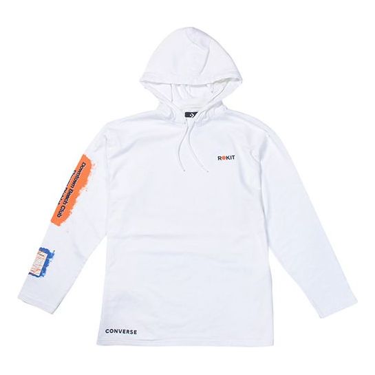 Huppari Converse Converse x Rokit Crossover Hoodie Valkoinen | 10020773-A01