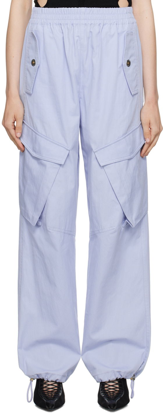 Cargo housut Dion Lee Elasicized Cargo Trousers Sininen | C2150P23