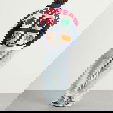 Bomber-takki BBC IceCream Checkout Varsity Jacket, Size Large Tummansininen | IC25301-EBL, 4