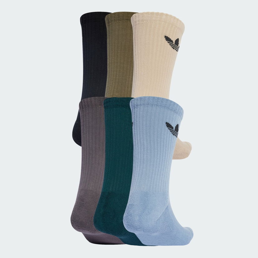 Sukat adidas Performance Trefoil Cushion Crew Socks - 6 Pairs Monivärinen | JY2680