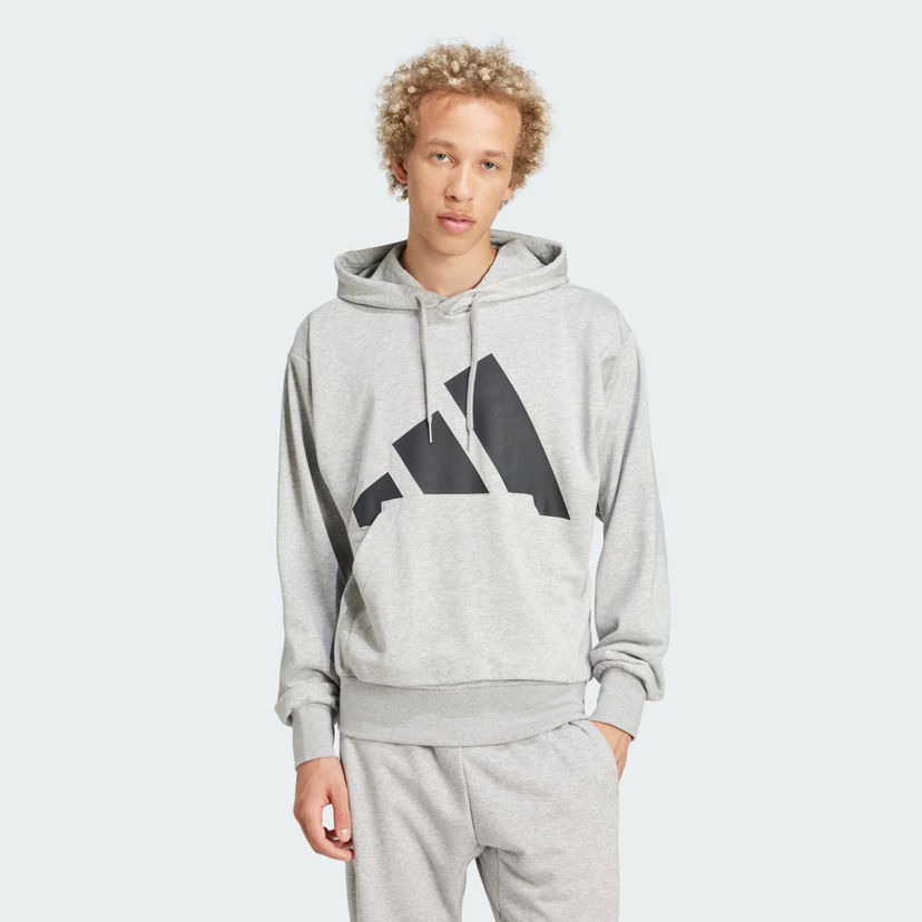 Huppari adidas Performance Essentials Big Logo French Terry Hoodie Harmaa | JE8889