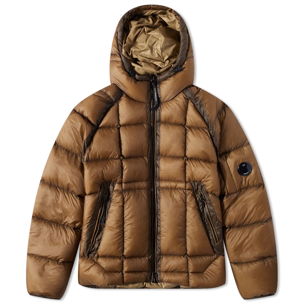Puffer takki C.P. Company Hooded DD Shell Down Jacket Ruskea | 13CMOW175A-006099A-318, 0