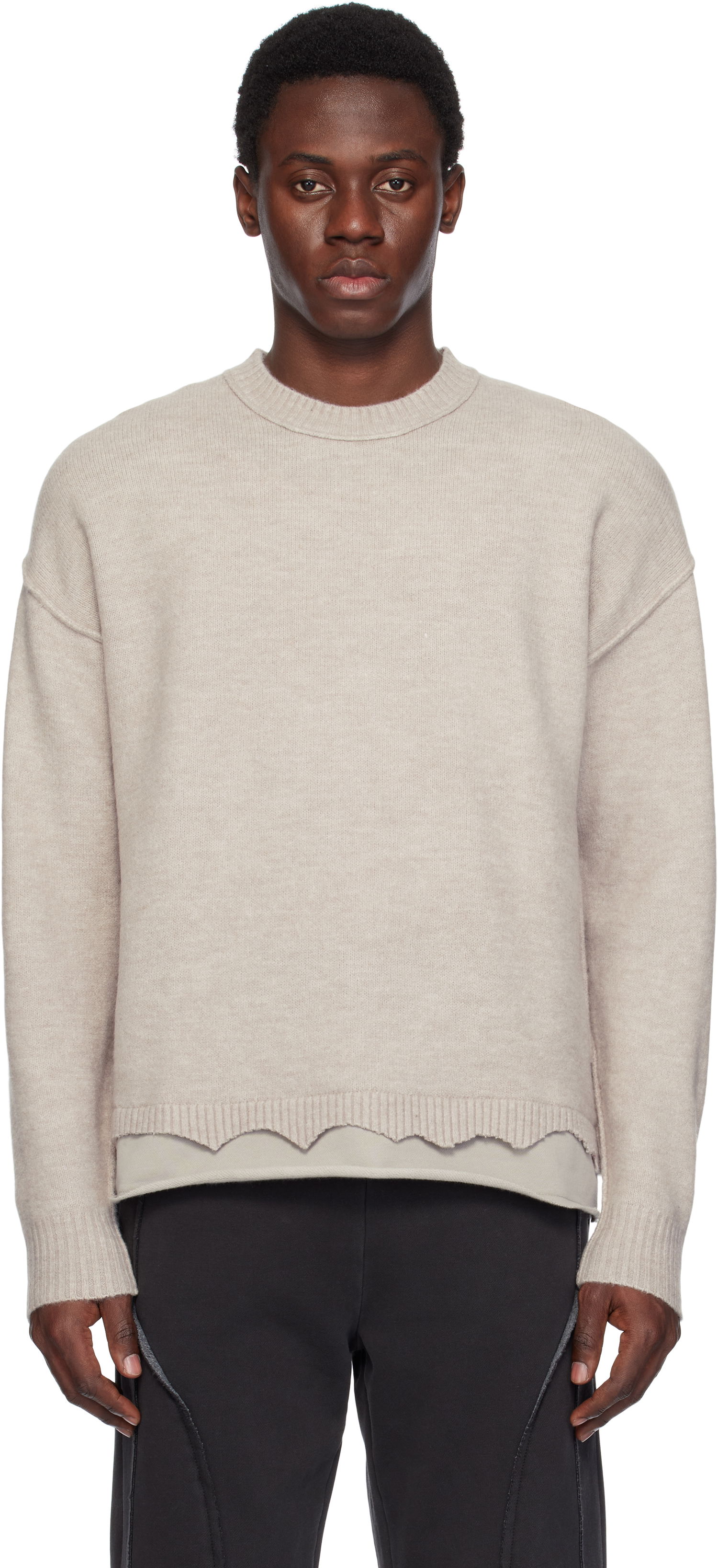 Villapaita izzue Izzue Layered Sweater Beige | IZXKNN4123W4NBGT, 0