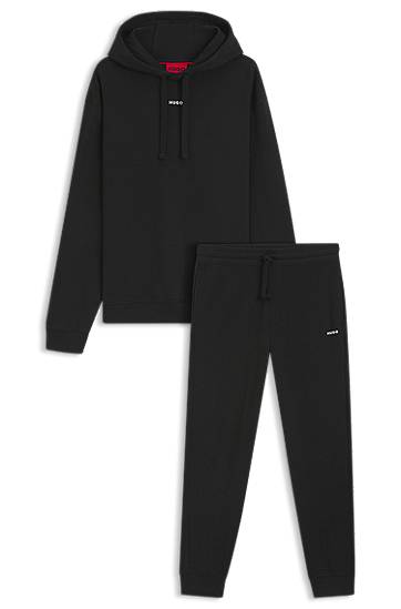 Verryttelypuku BOSS Relaxed-Fit Tracksuit Musta | 50492581