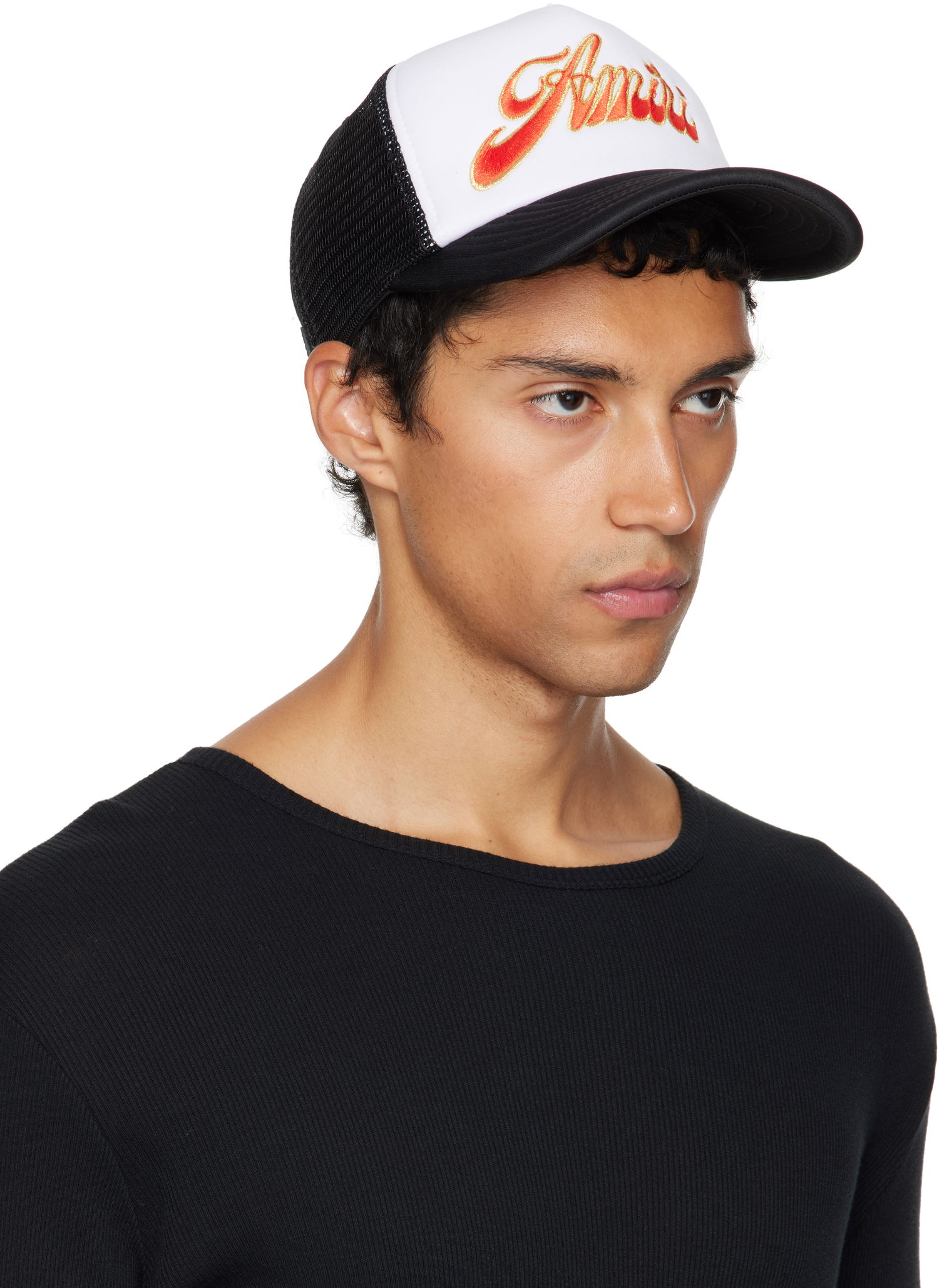 Korkki AMIRI AMIRI Groovy Trucker Cap Musta | AMHATR1041, 1