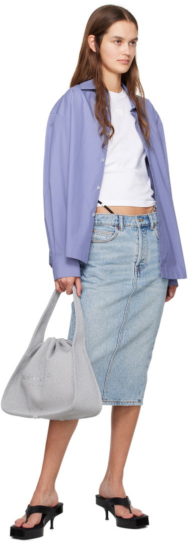 Paita Alexander Wang  Button Up Shirt Sininen | 4WC1241449, 3