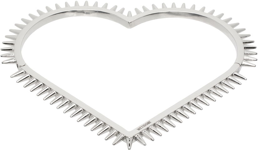 Kaulakoru We11done We11done Heart Spike Bracelet Metallinen | WD-AJ1-23-531-U-SV
