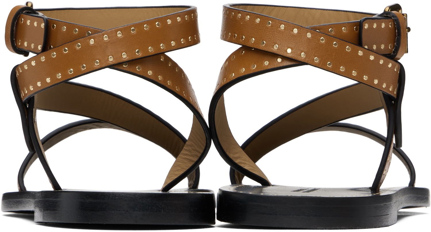 Tennarit ja kengät ISABEL MARANT Isabel Marant Jopee Studded Leather Sandals Ruskea | SD0228FA-C1B05S, 1