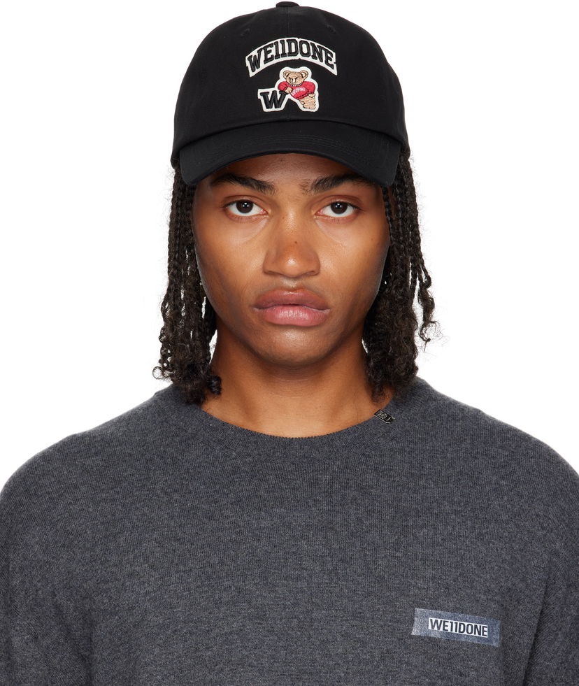 Korkki We11done We11done Varsity Logo Baseball Cap Musta | WD-AH2-25-405-U-BK