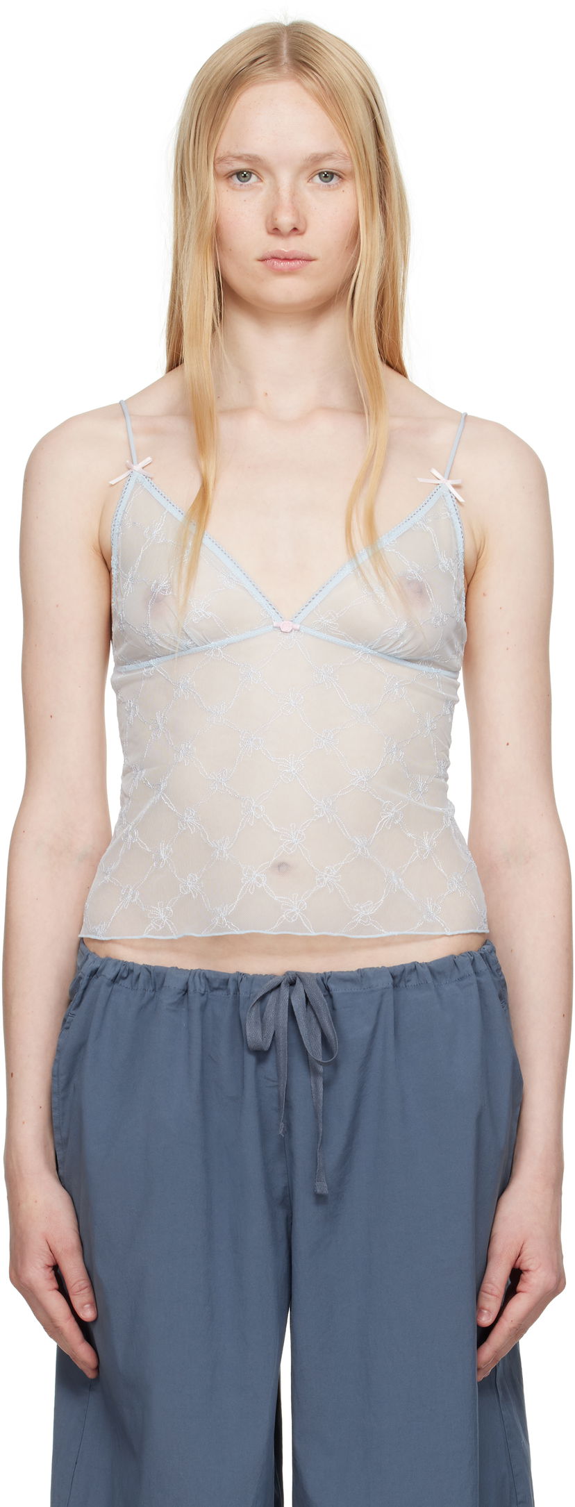 Rintaliivit SKIMS SKIMS Intimates Triangle Camisole Sininen | TP-CAM-8084W