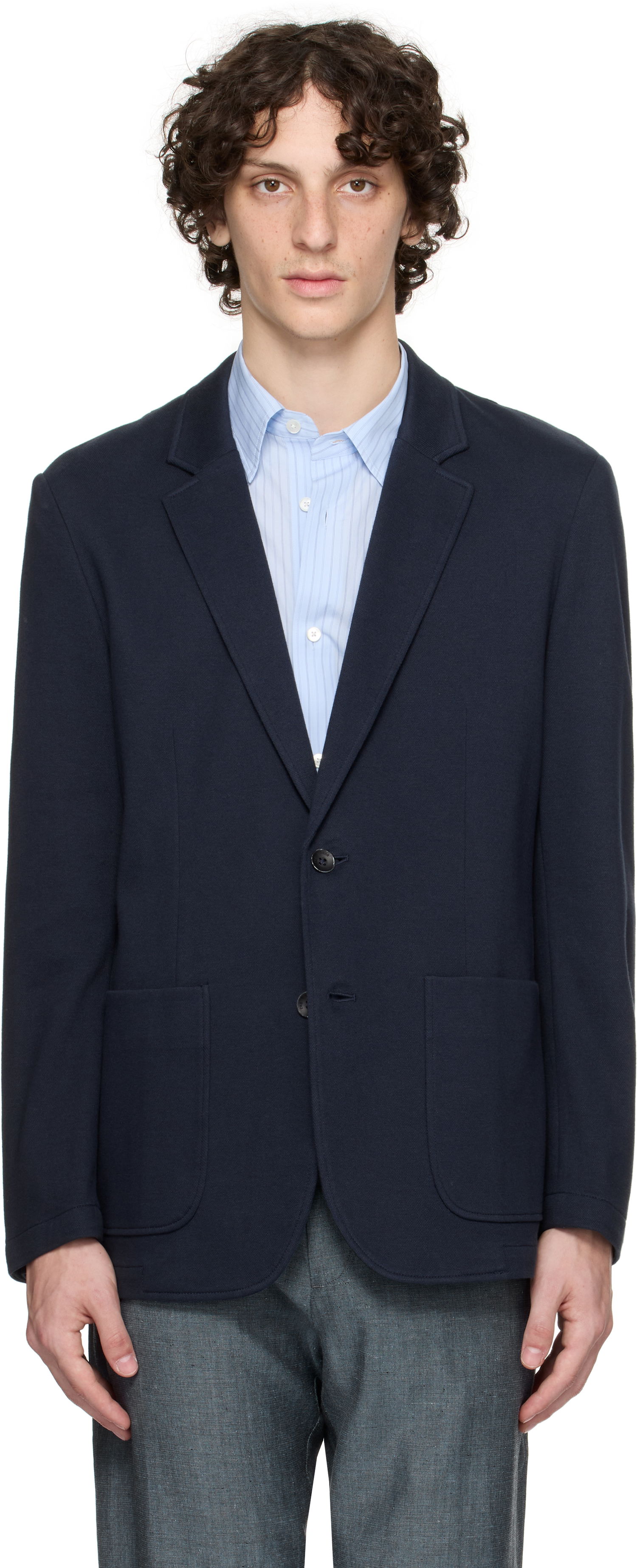 Takki rag & bone Rag & Bone Butler Patch Pocket Blazer Tummansininen | MBW25P4006PIML, 0