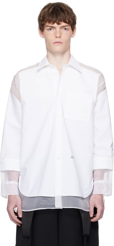 Paita Jean Paul Gaultier Jean Paul Gaultier 'The Petit Grand' Double Layered Shirt Valkoinen | 25/03-U-ST035-C075-01, 0