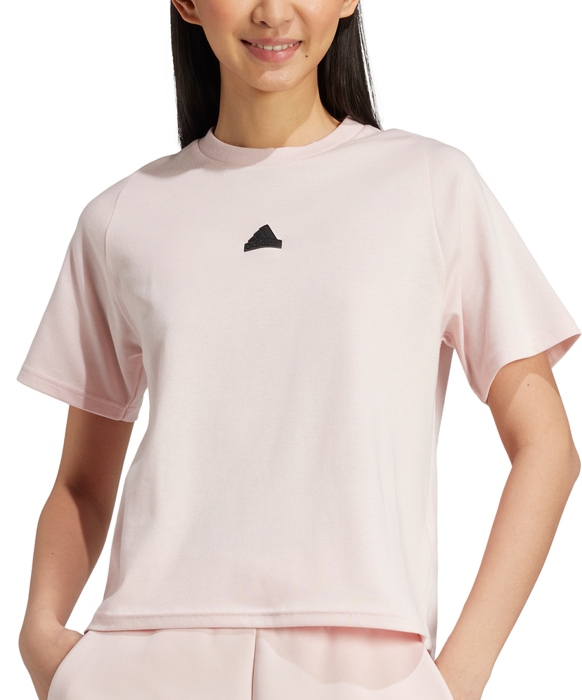 Crop top adidas Performance Sportswear Z.N.E. Cropped T-Shirt Vaaleanpunainen | iw7759